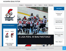 Tablet Screenshot of hokej-bialystok.pl